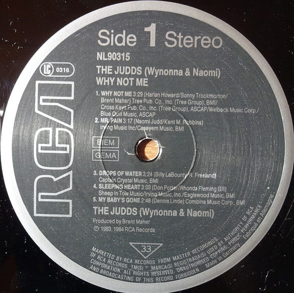 Wynonna & Naomi - The Judds* : Why Not Me (LP, Album, RE)