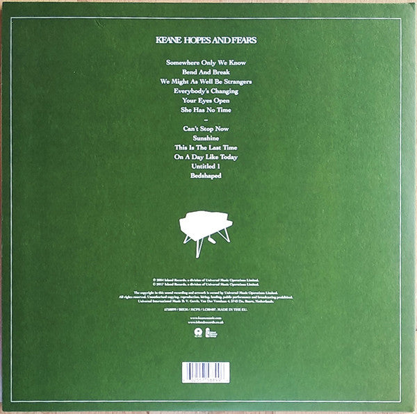 Keane : Hopes And Fears (LP, Album, RE, MPO)