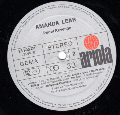 Amanda Lear : Sweet Revenge (LP, Album, P/Mixed, Gat)