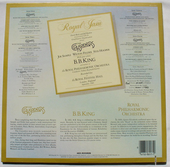 The Crusaders With B.B. King & Royal Philharmonic Orchestra : Royal Jam (2xLP, Album)