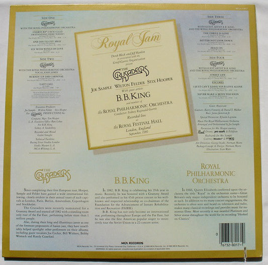 The Crusaders With B.B. King & Royal Philharmonic Orchestra : Royal Jam (2xLP, Album)