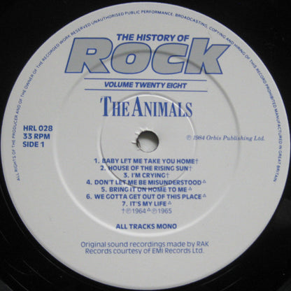 The Animals / Various : The History Of Rock (Volume Twenty Eight) (2xLP, Comp)
