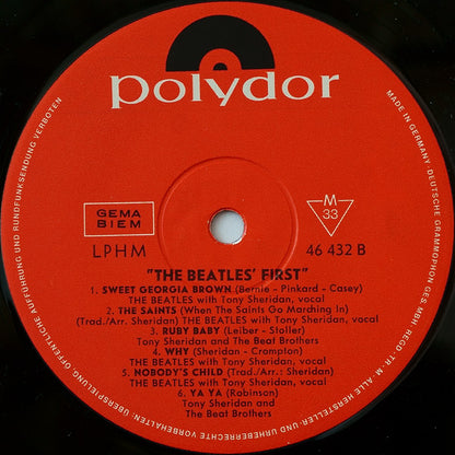 The Beatles Featuring Tony Sheridan & Guests* : The Beatles' First (LP, Comp, Mono)