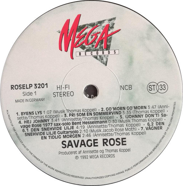 Savage Rose : Månebarn (LP, Album)