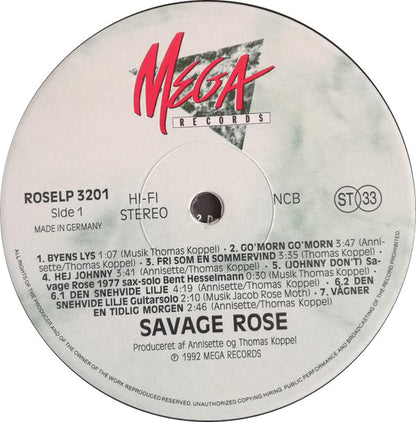 Savage Rose : Månebarn (LP, Album)