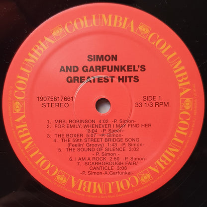 Simon And Garfunkel* : Simon And Garfunkel's Greatest Hits (LP, Comp, RE)