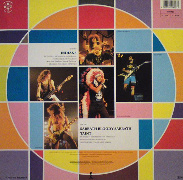Anthrax : Indians (12", Maxi)