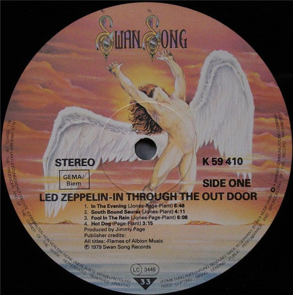 Led Zeppelin : In Through The Out Door (LP, Album, RE, "A")