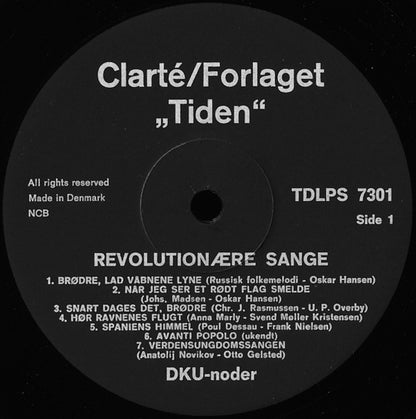 DKU - Noder : Revolutionære Sange (LP, RE)