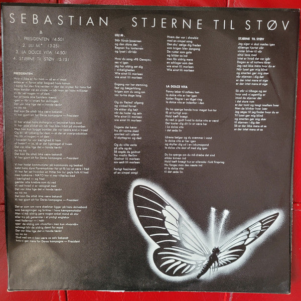 Sebastian (5) : Stjerne Til Støv (LP, Album, RE)