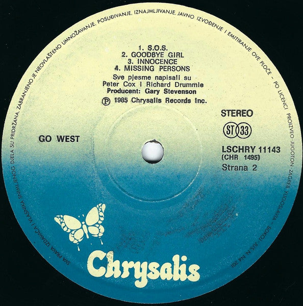 Go West : Go West (LP, Album)