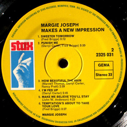 Margie Joseph : Margie Joseph Makes A New Impression (LP, Album)