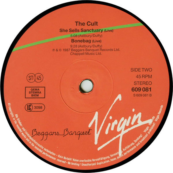 The Cult : Lil' Devil (12", Single)