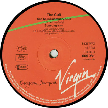 The Cult : Lil' Devil (12", Single)