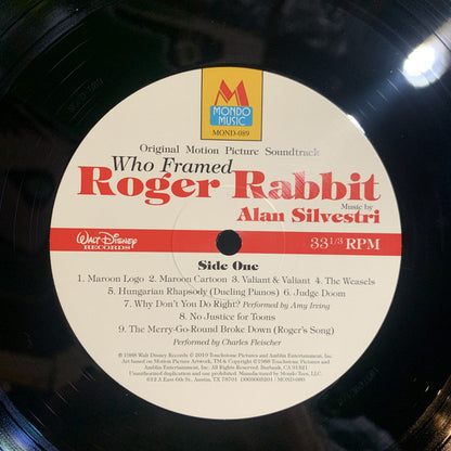 Alan Silvestri : Who Framed Roger Rabbit (Original Motion Picture Soundtrack) (LP, RE, 180)