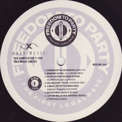 Various : Freedom To Party 1 - The First Legal Rave (2xLP, Comp)