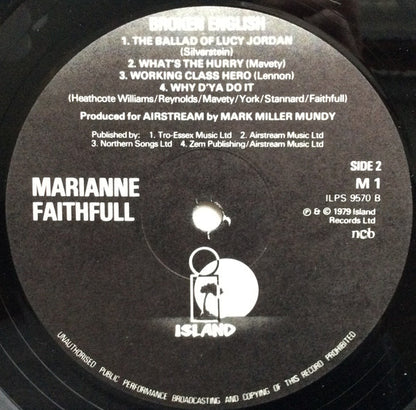 Marianne Faithfull : Broken English (LP, Album)