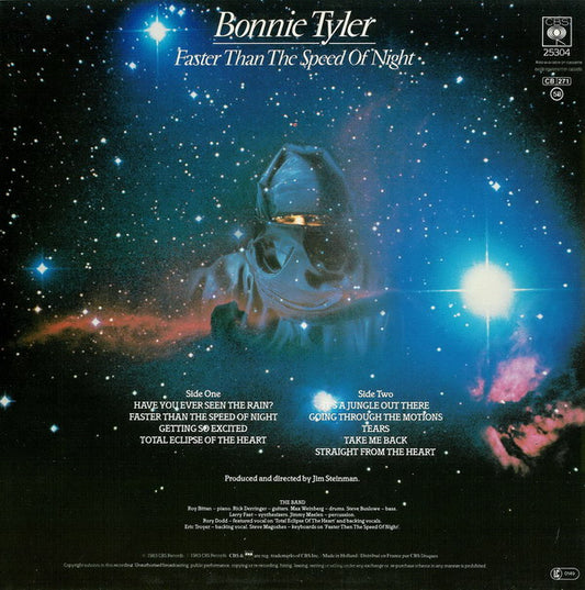 Bonnie Tyler : Faster Than The Speed Of Night (LP, Album)