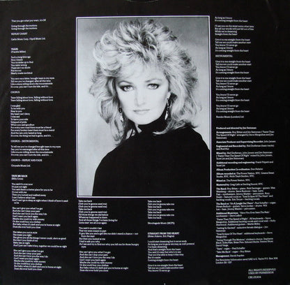 Bonnie Tyler : Faster Than The Speed Of Night (LP, Album)
