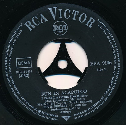 Elvis Presley : Fun In Acapulco (7", EP)