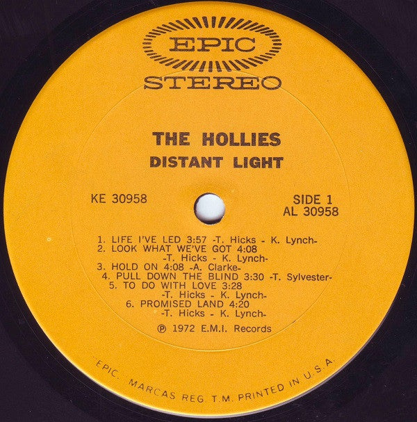 The Hollies : Distant Light (LP, Album, Pit)