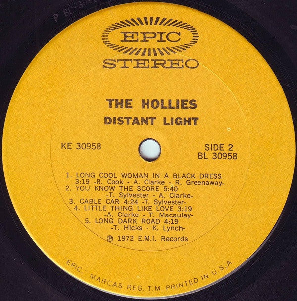 The Hollies : Distant Light (LP, Album, Pit)