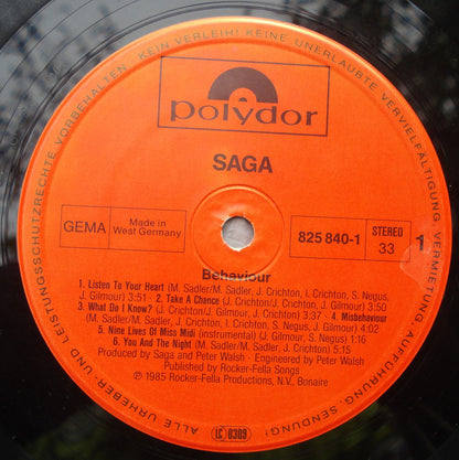 Saga (3) : Behaviour (LP, Album)