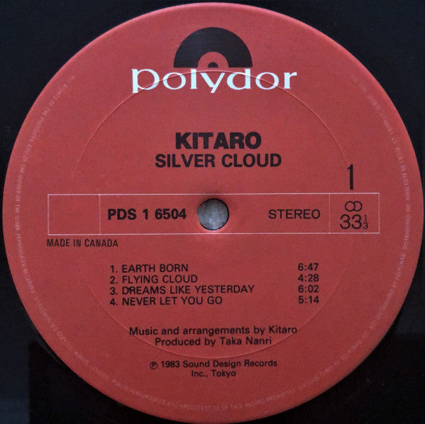 Kitaro : Silver Cloud (LP, Album)