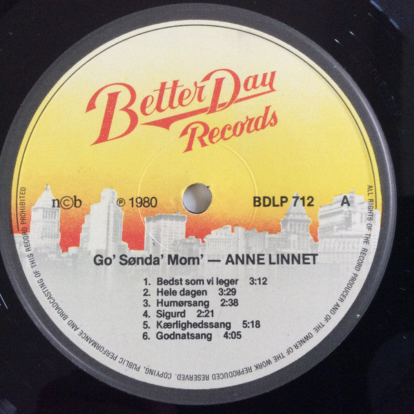 Anne Linnet : Go' Sønda' Morn' (LP, Album)