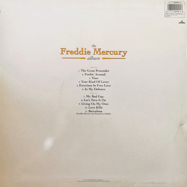 Freddie Mercury : The Freddie Mercury Album (LP, Comp)