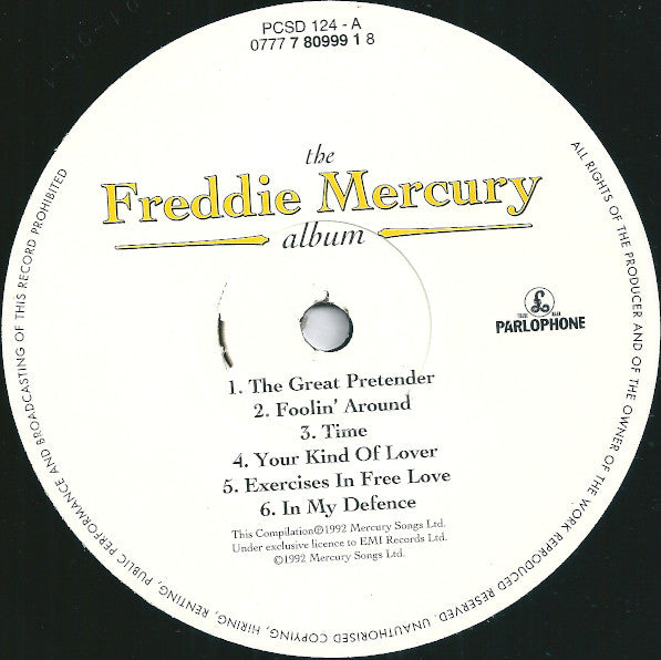 Freddie Mercury : The Freddie Mercury Album (LP, Comp)