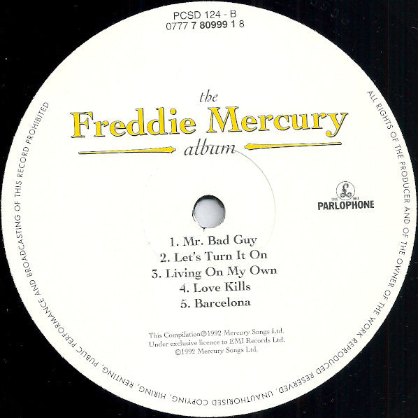 Freddie Mercury : The Freddie Mercury Album (LP, Comp)