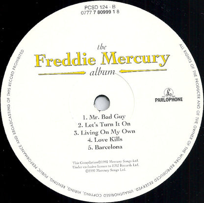 Freddie Mercury : The Freddie Mercury Album (LP, Comp)