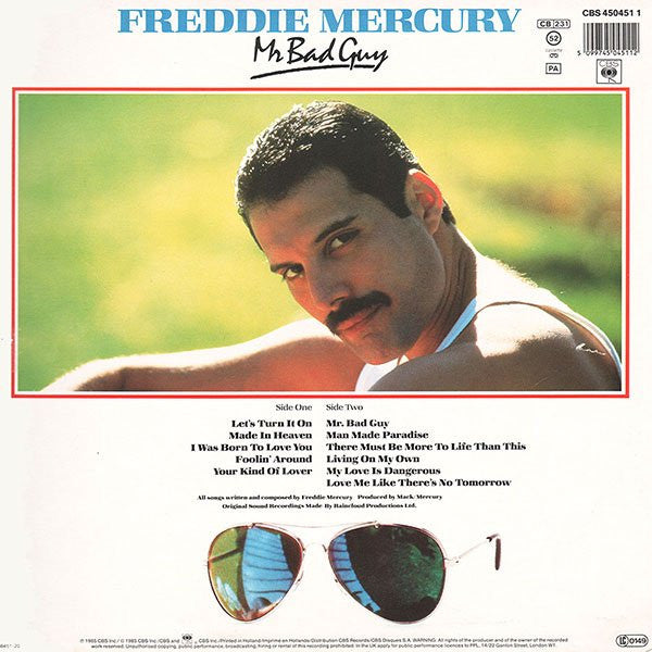 Freddie Mercury : Mr. Bad Guy (LP, Album, RE, Red)