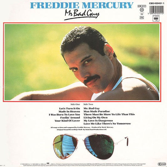Freddie Mercury : Mr. Bad Guy (LP, Album, RE, Red)