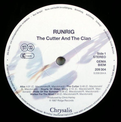 Runrig : The Cutter & The Clan (LP, Album)
