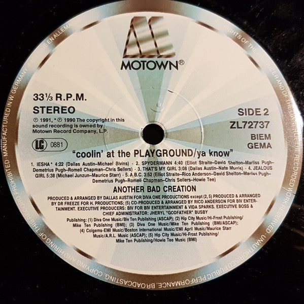 Another Bad Creation : Coolin' At The Playground Ya' Know (LP, Album)