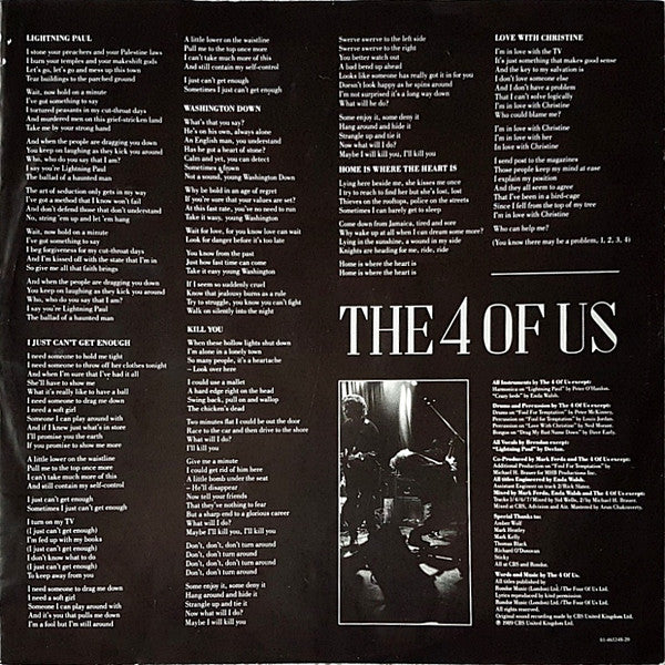 The 4 Of Us : Songs For The Tempted (LP, Album)