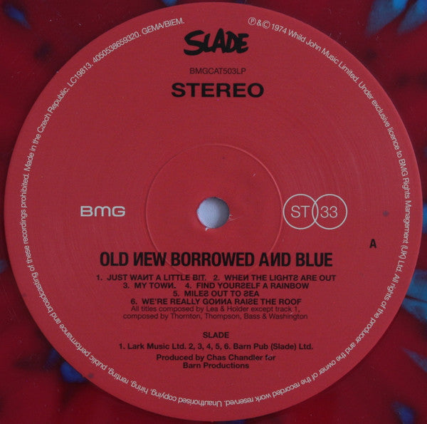 Slade : Old New Borrowed And Blue (LP, Album, Ltd, RE, Spl)