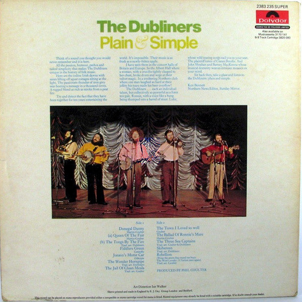 The Dubliners : Plain And Simple (LP, Album)