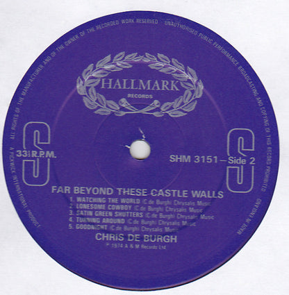 Chris de Burgh : Far Beyond These Castle Walls (LP, Album, RE)