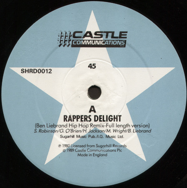 Sugarhill Gang : Rapper's Delight (Hip Hop Remix 1989) (12")