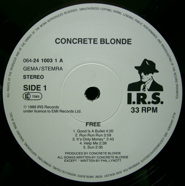 Concrete Blonde : Free (LP, Album)