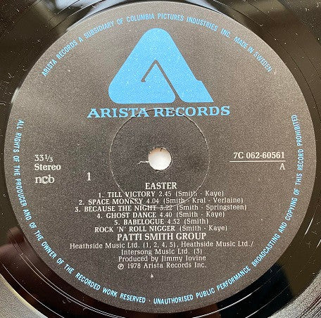 Patti Smith Group : Easter (LP, Album)