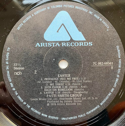 Patti Smith Group : Easter (LP, Album)