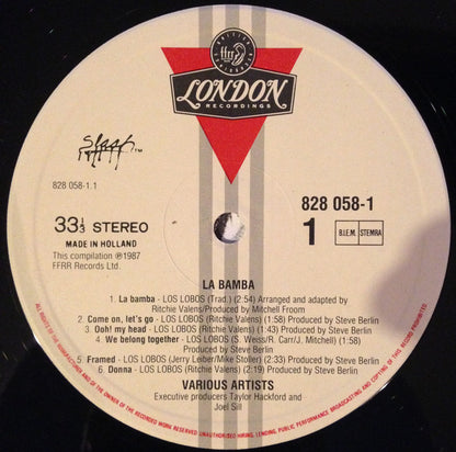 Various : La Bamba - Original Motion Picture Soundtrack (LP, Comp)