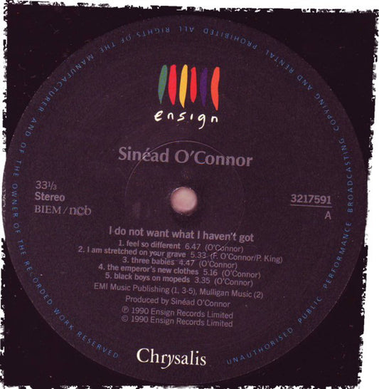 Sinéad O'Connor : I Do Not Want What I Haven't Got (LP, Album)