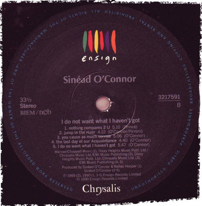 Sinéad O'Connor : I Do Not Want What I Haven't Got (LP, Album)