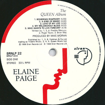 Elaine Paige : The Queen Album (LP, Album)