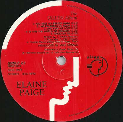 Elaine Paige : The Queen Album (LP, Album)